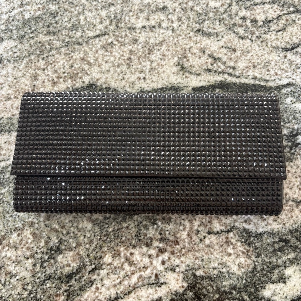 Aldo Shimmering Black Clutch - Picture 1 of 5